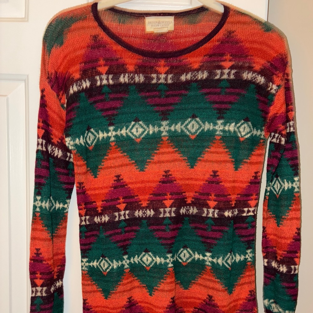 Denim & Supply Ralph Lauren Multicolor Knit lightweight Sweater